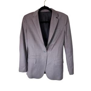 Theory Staple Blazer Sleek Flannel purple 100% wool blazer size 2